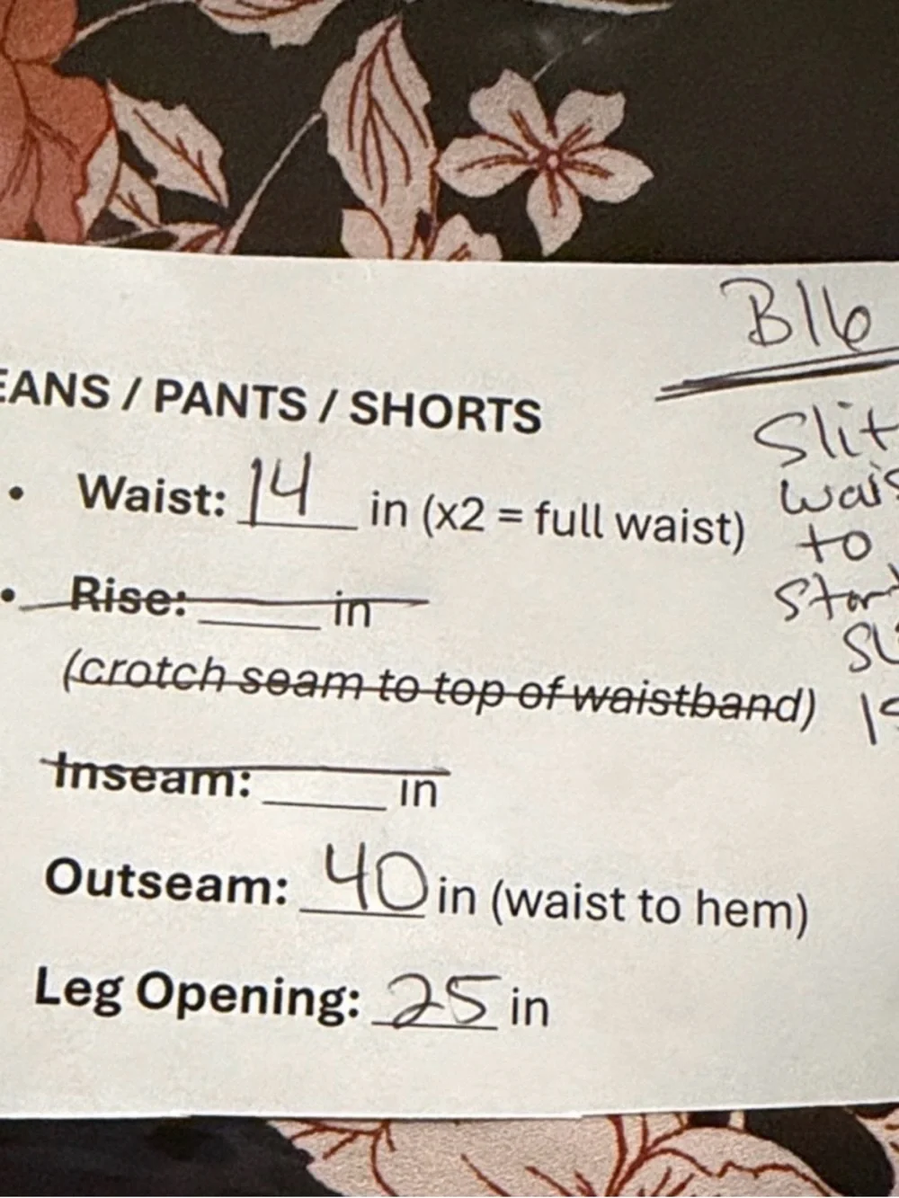 Forever 21 Black and Peach Floral Maxi Skirt with Leg Slit, Women’s Medium - Picture 8 of 8